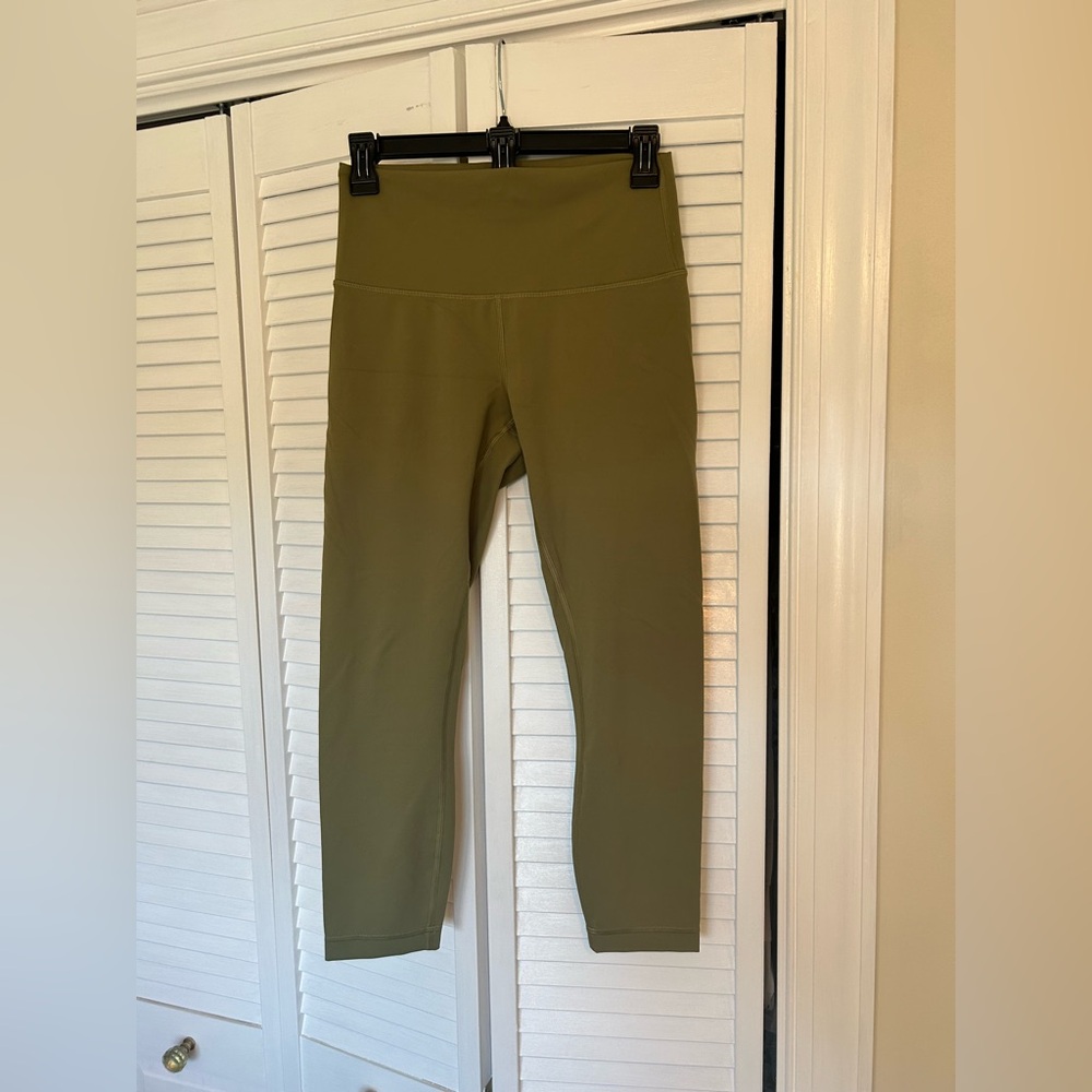 Lululemon Athletica Align Olive Cropped Leggings